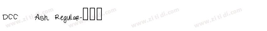 DCC   Ash Regular字体转换